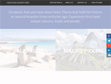 Tablet Screenshot of highlandadventures.com